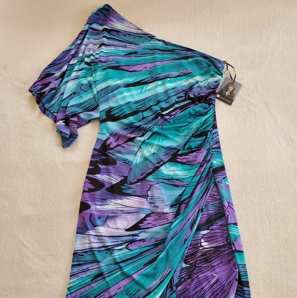 One Shoulder Dress-Special Occasion/Date Night Dress - Picture 1 of 3